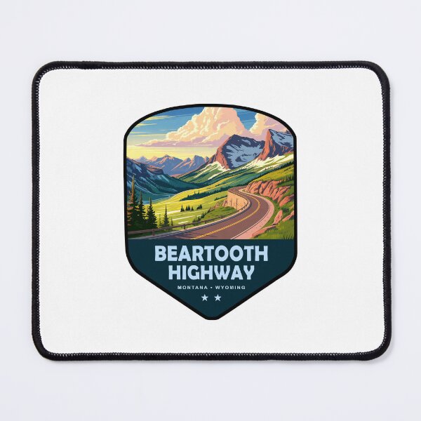 Item preview, Beartooth Highway Montana Wyoming Shield designed and sold by Esskay Designs.