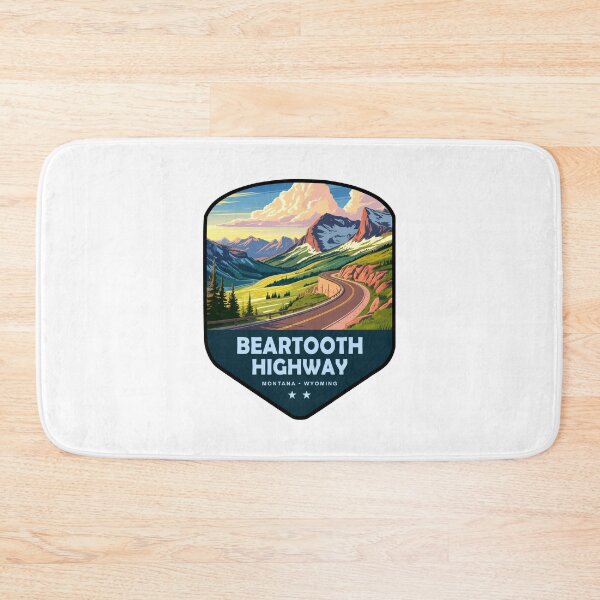 Item preview, Beartooth Highway Montana Wyoming Shield designed and sold by Esskay Designs.