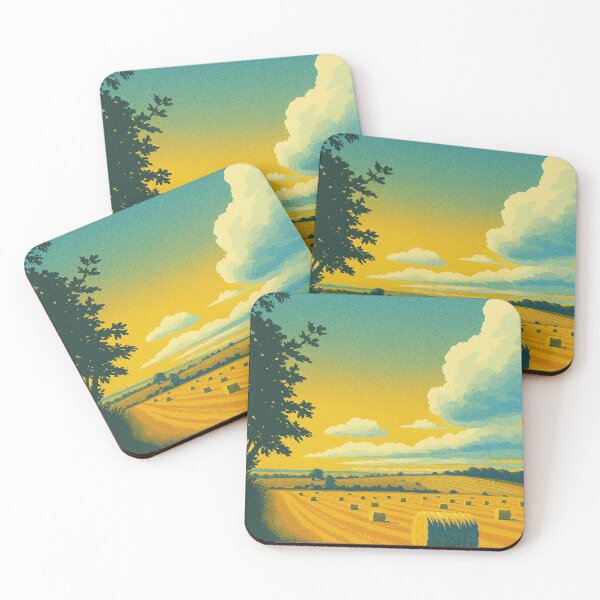 Item preview, Hay bales in English village fields. designed and sold by Paul Rowland.