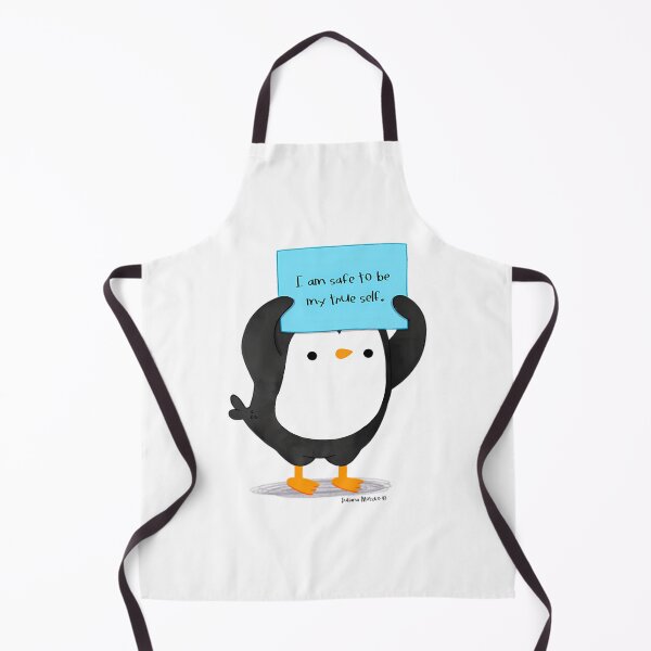Item preview, I Am Safe to Be My True Self – Positive Penguin Affirmation designed and sold by JamesRadakos.