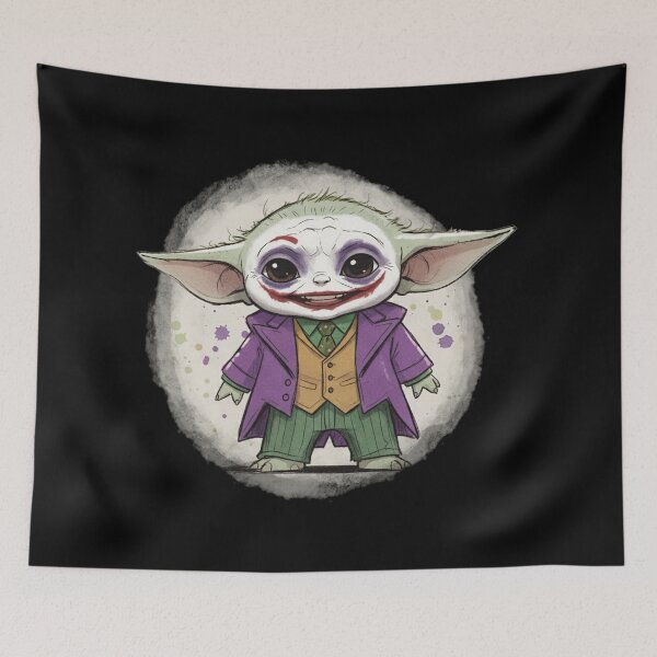 Item preview, BABY YODA DRESSED AS JOKER designed and sold by LIS AND MELIVERSO.