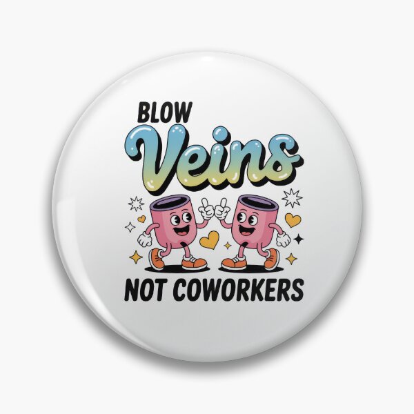 Item preview, Blow Veins Not Coworkers – Funny Nurse Humor Design for Medical Workers, Phlebotomists & Healthcare Staff designed and sold by yamegift.