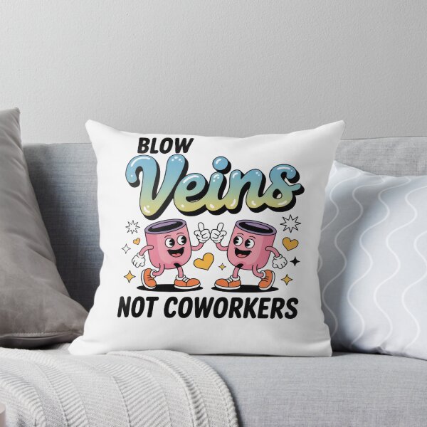 Item preview, Blow Veins Not Coworkers – Funny Nurse Humor Design for Medical Workers, Phlebotomists & Healthcare Staff designed and sold by yamegift.