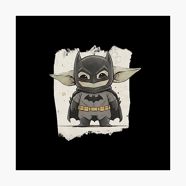 Item preview, BABY YODA DRESSED AS BATMAN designed and sold by LIS AND MELIVERSO.