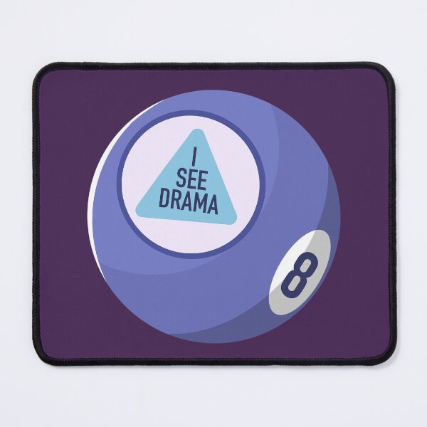 Item preview, 8 Ball: I See Drama Sticker designed and sold by yuruilustra.