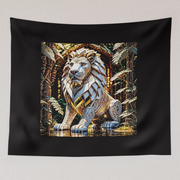 Item preview, Golden white lion#2 designed and sold by Helios Be. Lavsh.