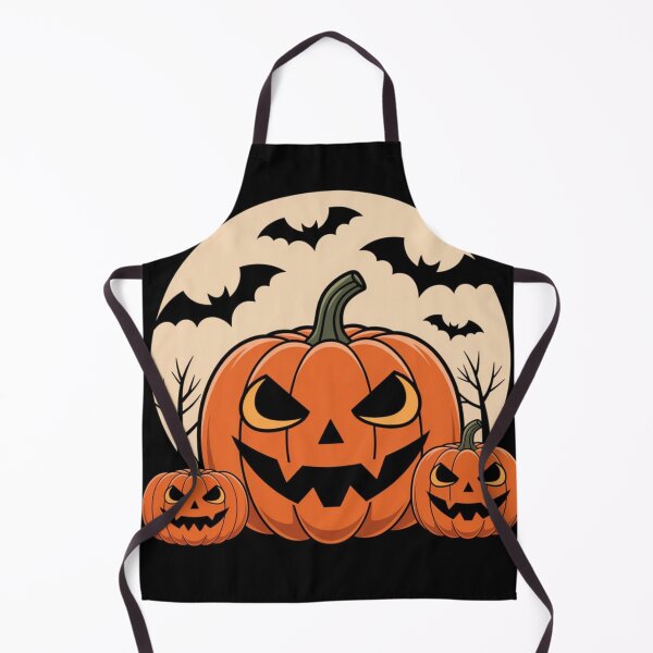 Item preview, Three Sinister Jack-o'-Lanterns: Scary Grin under the Full Moon designed and sold by Agnes-Creative.