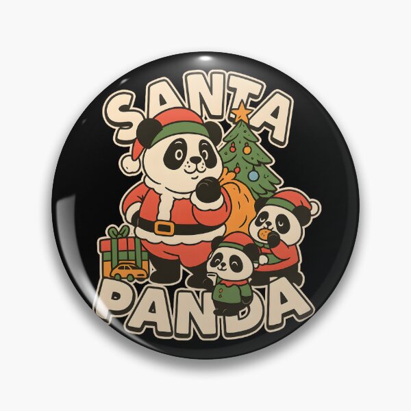 Item preview, Funny Christmas Panda Santa Merry Xmas Holiday Joy Tree designed and sold by DrawHandArt.