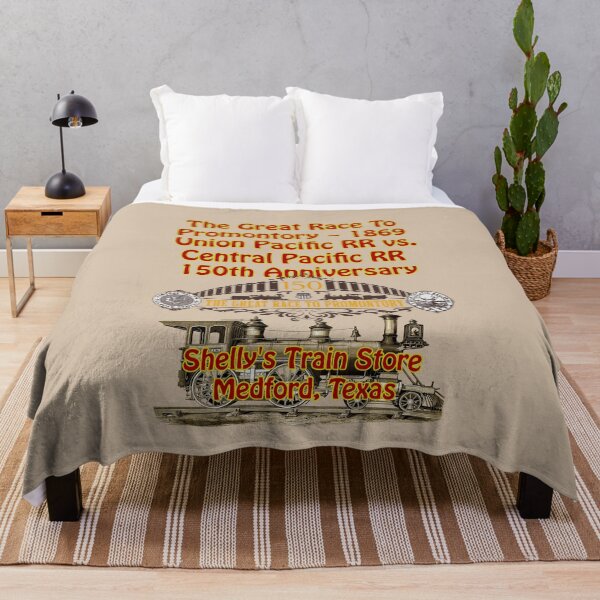 Item preview,  Union Pacific v Central Pacific, Great Race To Promontory 1869, Shelly's Train Store, Vintage, Classic, Collectible Train Logos, Rail & Railroad Logos, stickers, t-shirts, posters designed and sold by MoreEZUSA-Here.
