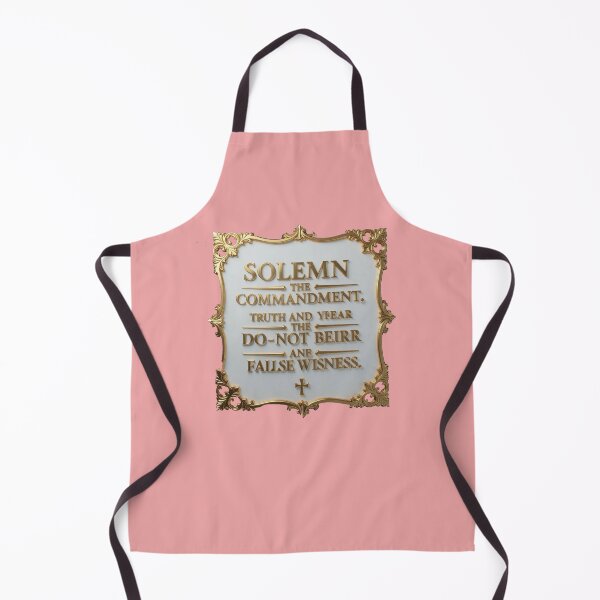 Item preview, Title Solemn 3D Label of the Ninth Commandment – Truth and Warning, designed and sold by PaintMeWorld.