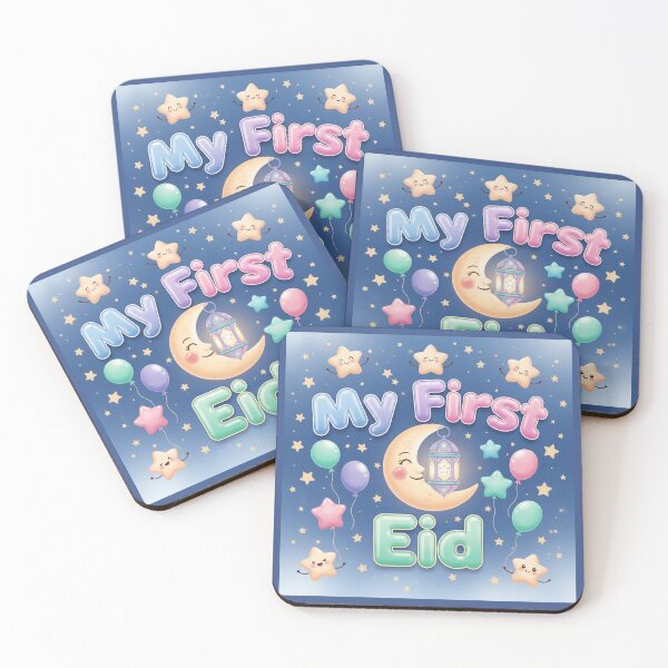 Item preview, "My First Eid" Dreamy Starry Night Celebration Design designed and sold by D-Islamic.