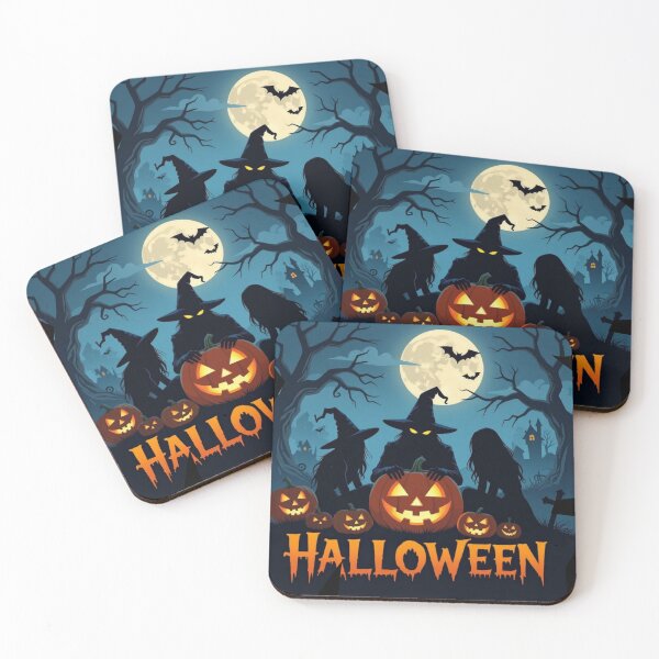Item preview, Witch Coven Goals: Sinister Witches and Pumpkins under the Full Moon designed and sold by Agnes-Creative.