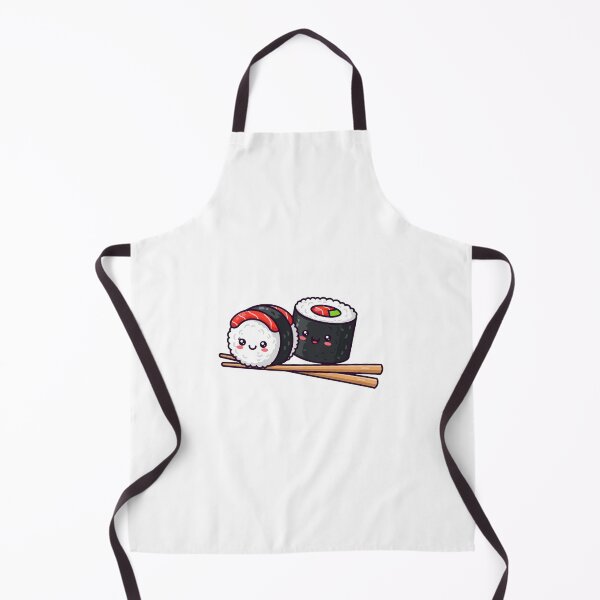 Item preview, Two cute roll on sushis with smile on chopstick designed and sold by Kootoo.