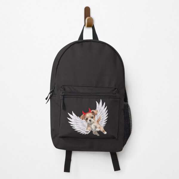 Item preview, Cute Flying Puppy – Half Demon & Half Angel designed and sold by YourPrintVerse.