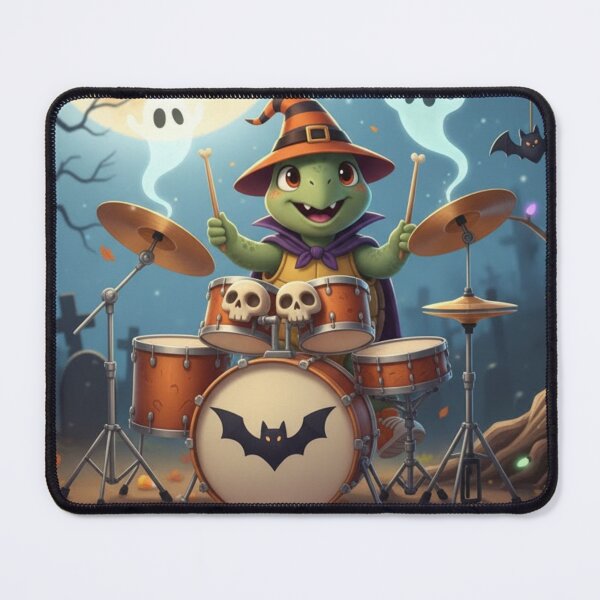 Item preview, HALLOWEEN TURTLE PLAYING DRUMS designed and sold by Obinne.