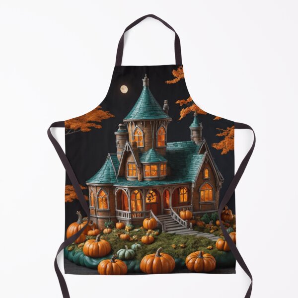 Artikelvorschau, Autumn Manor: Gotisches Haus und Kürbisse in voller Herbstpracht entworfen und verkauft von Agnes-Creative.