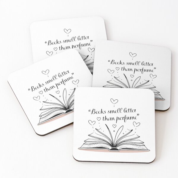 Item preview, Books Smell Better Than Perfume, Book Lover Quote Sticker designed and sold by Moodune.