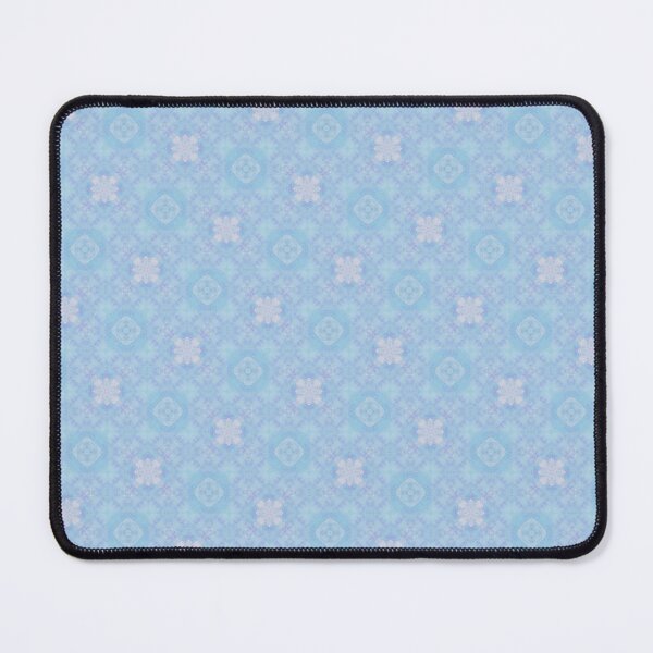 Item preview, Soft blue seamless pattern with snowflake-like geometric motifs designed and sold by juthamas8426.