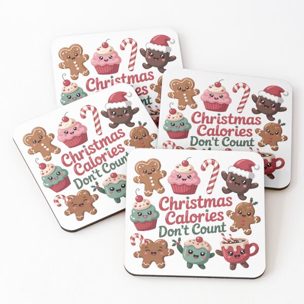 Item preview, Christmas Calories Don’t Count Funny Holiday Quote | Cute Cookie & Cocoa Christmas Design designed and sold by Kayshies8120.