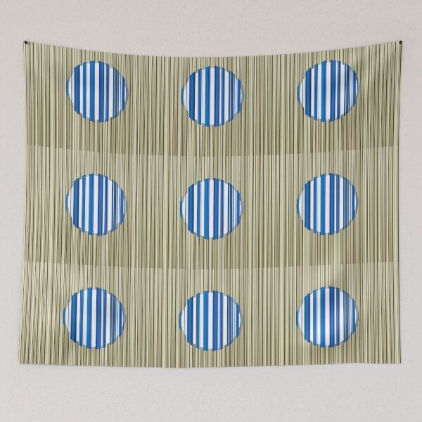 Item preview, Blue and white Circle of stripes designed and sold by AlbertoRuiZ.