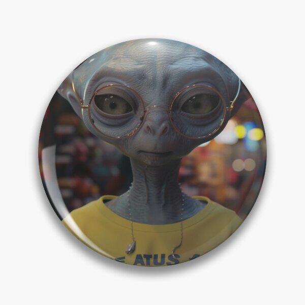 Item preview, Happy Alien – Galactic Vibes designed and sold by Kat's Design Hub.