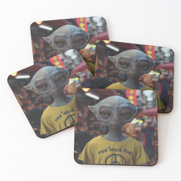 Item preview, Happy Alien – Galactic Vibes designed and sold by Kat's Design Hub.