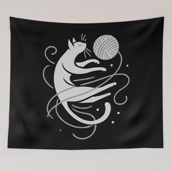 Item preview,  I’m an Indoor Cat | Cat Playing with Yarn Ball designed and sold by LadyInEverGreen.