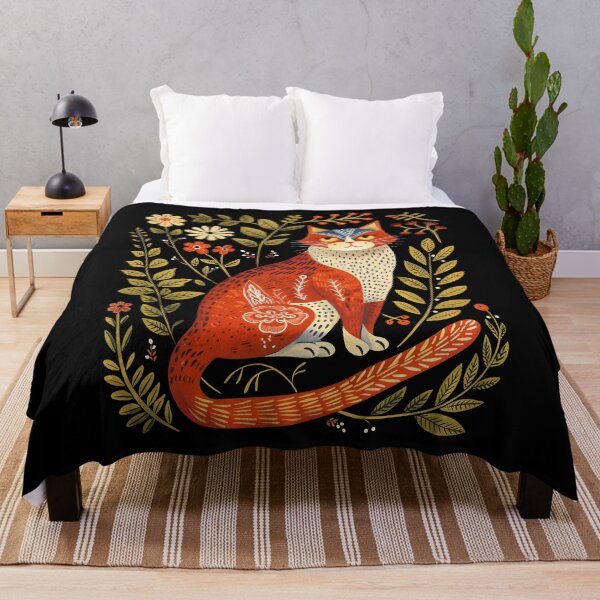 Item preview, Cute Cat Floral Vintage Cottagecore Aesthetic Cat Lovers designed and sold by SecretDicer.