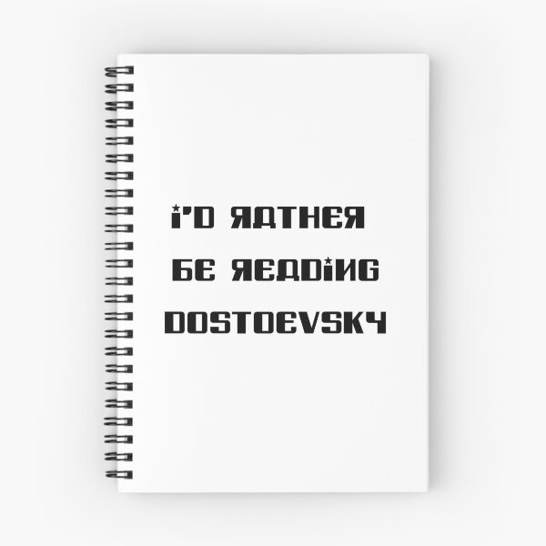 Item preview, Funny I’d Rather Be Reading Dostoevsky Russian typography Classic Literature Philosophy Fyodor Lover  designed and sold by biomood.