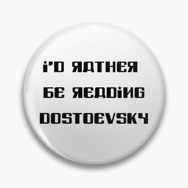 Item preview, Funny I’d Rather Be Reading Dostoevsky Russian typography Classic Literature Philosophy Fyodor Lover  designed and sold by biomood.
