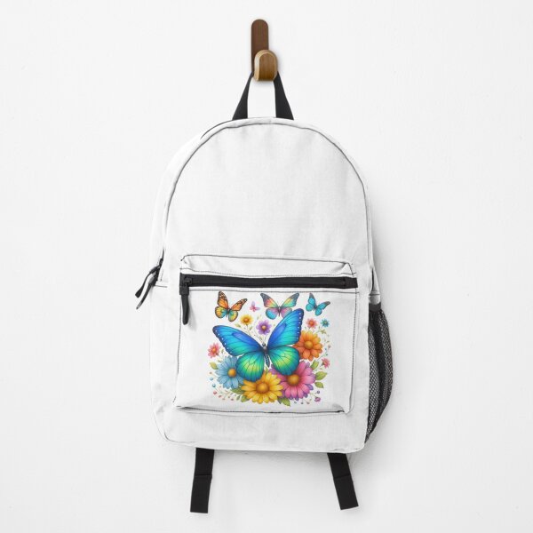 Item preview, Colorful Butterflies and Flowers Illustration designed and sold by ArtfulWeave.