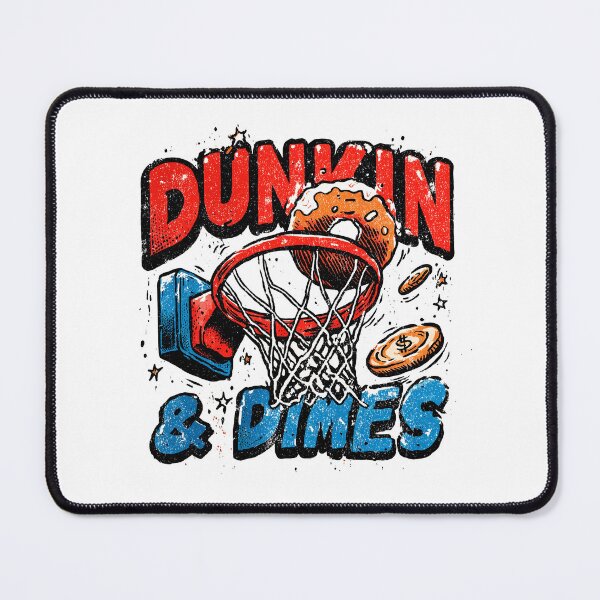 Item preview, Dunkin And Dimes Basketball Donut Humor designed and sold by Aymanejed.