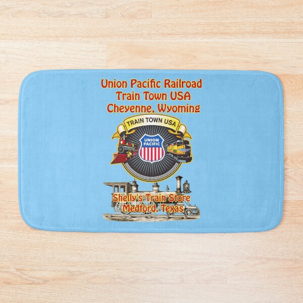 Item preview, Train Town USA, Cheyenne, Wyoming , Shelly's Train Store, Vintage, Classic, Archaic, Collectible Train Logos, Rail & Railroad Logos, train stickers, magnets, t-shirts, posters designed and sold by MoreEZUSA-Here.