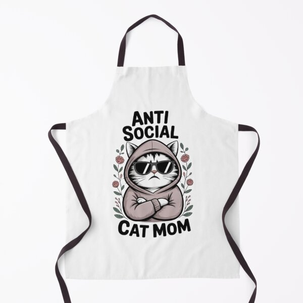 Item preview, Antisocial cat mom designed and sold by Digital Art and Funny Pets.
