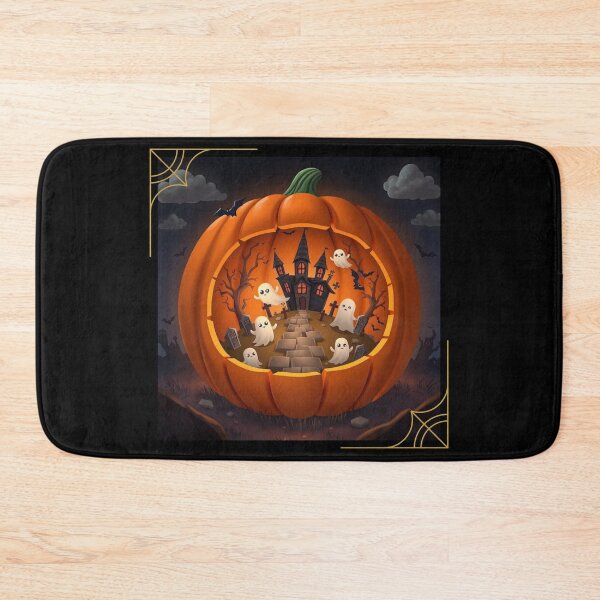 Item preview, Creepy Cute: Pumpkin Diorama with Adorable Ghosts and Haunted Graveyard designed and sold by Agnes-Creative.