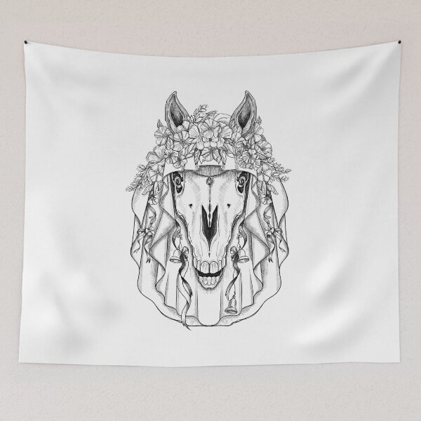 Item preview, Mari Lwyd horse skull designed and sold by TraceyEvansArt.