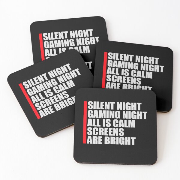 Item preview, Silent Night Gaming Night All Is Calm Screens Are Bright designed and sold by shirt-o-mat.