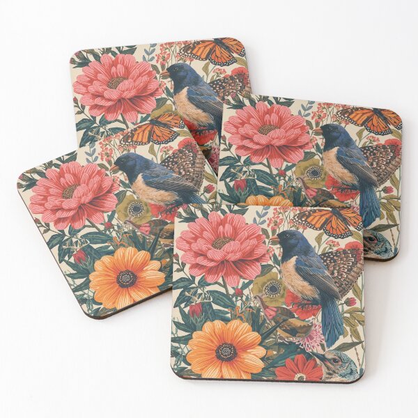 Item preview, Whisper of Spring – Birds and Blooms Botanical Art designed and sold by NomadikStudio.