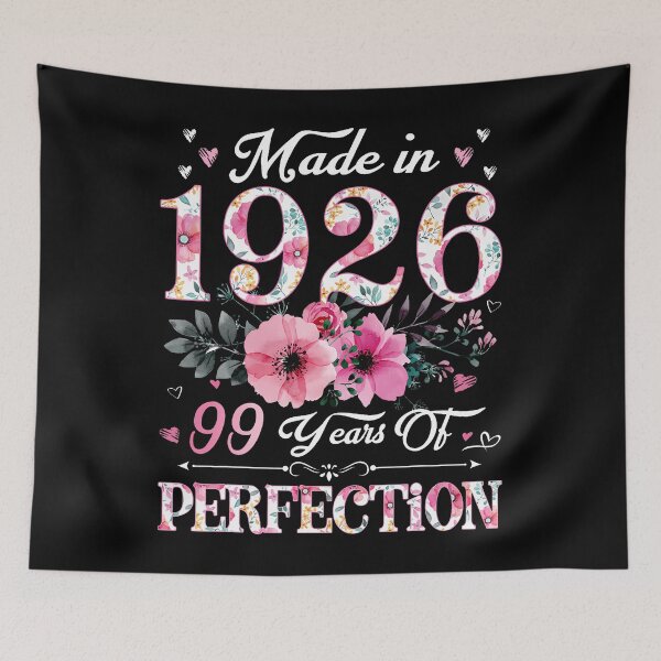 Item preview, 99 Year Old Made In 1926 Floral 99Th Birthday Gift For Women designed and sold by MadalynKiehn.