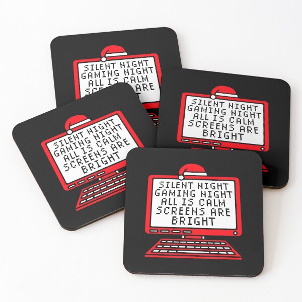 Item preview, Silent Night Gaming Night All Is Calm Screens Are Bright designed and sold by shirt-o-mat.