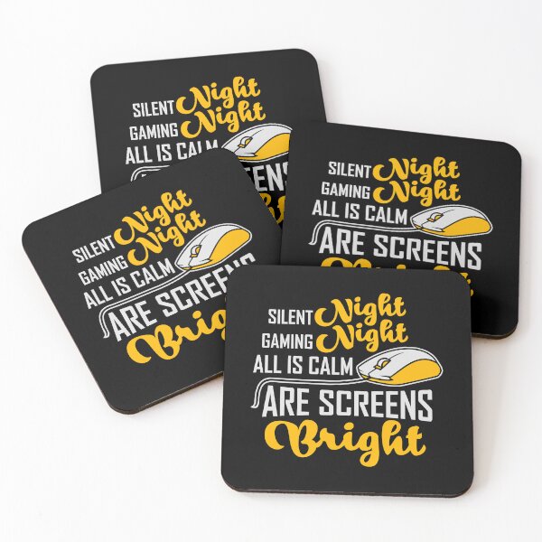 Item preview, Silent Night Gaming Night All Is Calm Screens Are Bright designed and sold by shirt-o-mat.