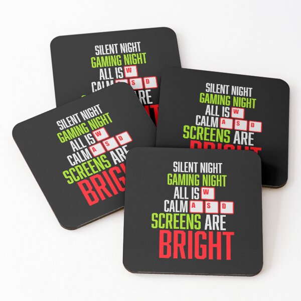 Item preview, Silent Night Gaming Night All Is Calm Screens Are Bright designed and sold by shirt-o-mat.