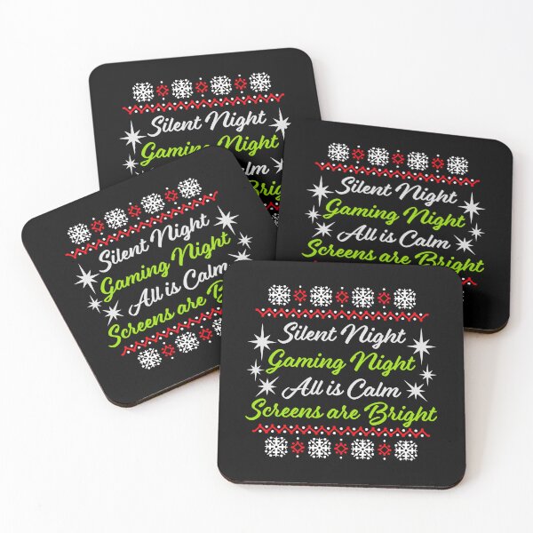 Item preview, Silent Night Gaming Night All Is Calm Screens Are Bright designed and sold by shirt-o-mat.