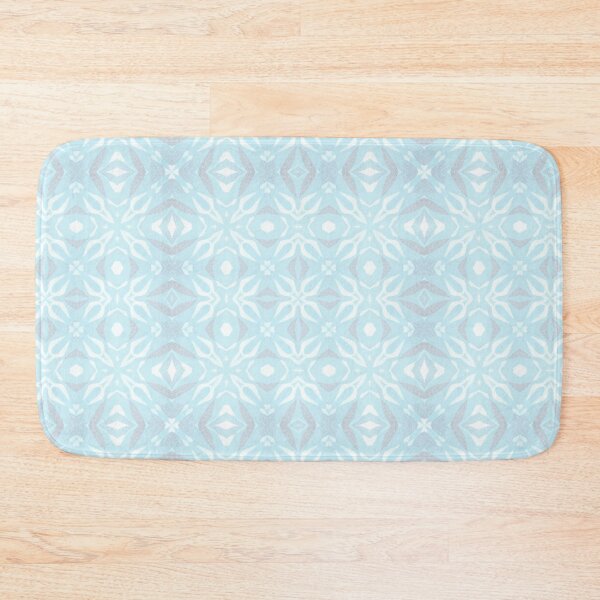 Item preview, Cool blue seamless abstract snowflake-inspired pattern designed and sold by juthamas8426.