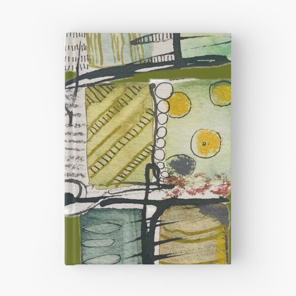 Item preview, Cool abstract rectangles in muted green gold designed and sold by Kandoart.