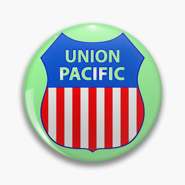 Item preview, UP, Union Pacific RailRoad Shield est. 1862, Omaha, Nebraska , Shelly's Train Store, Vintage, Classic, Collectible Train Logos, Rail & Railroad Logos, stickers, t-shirts, posters designed and sold by MoreEZUSA-Here.