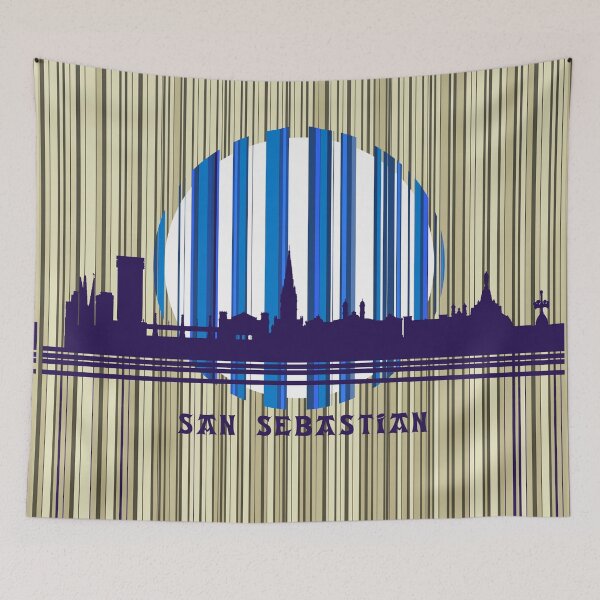 Item preview, Donostia circle WITH blue stripes designed and sold by AlbertoRuiZ.