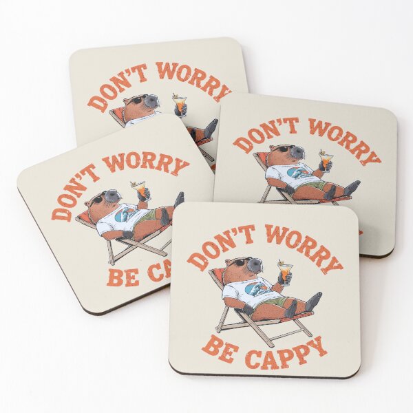 Item preview, Chill Capybara Don't Worry Be Cappy designed and sold by BKDIGITALSHOP.