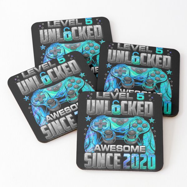 Item preview, Level 5 Unlocked Awesome Since 2020 5Th Birthday Gaming designed and sold by MadalynKiehn.