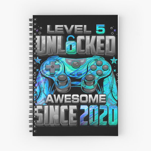 Item preview, Level 5 Unlocked Awesome Since 2020 5Th Birthday Gaming designed and sold by MadalynKiehn.